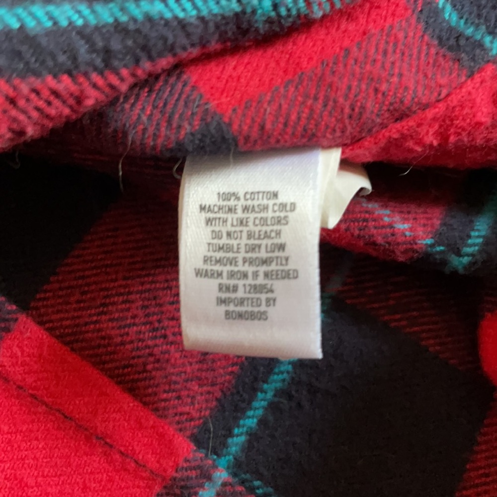 Bonobos flannel button down - Picture 3 of 4